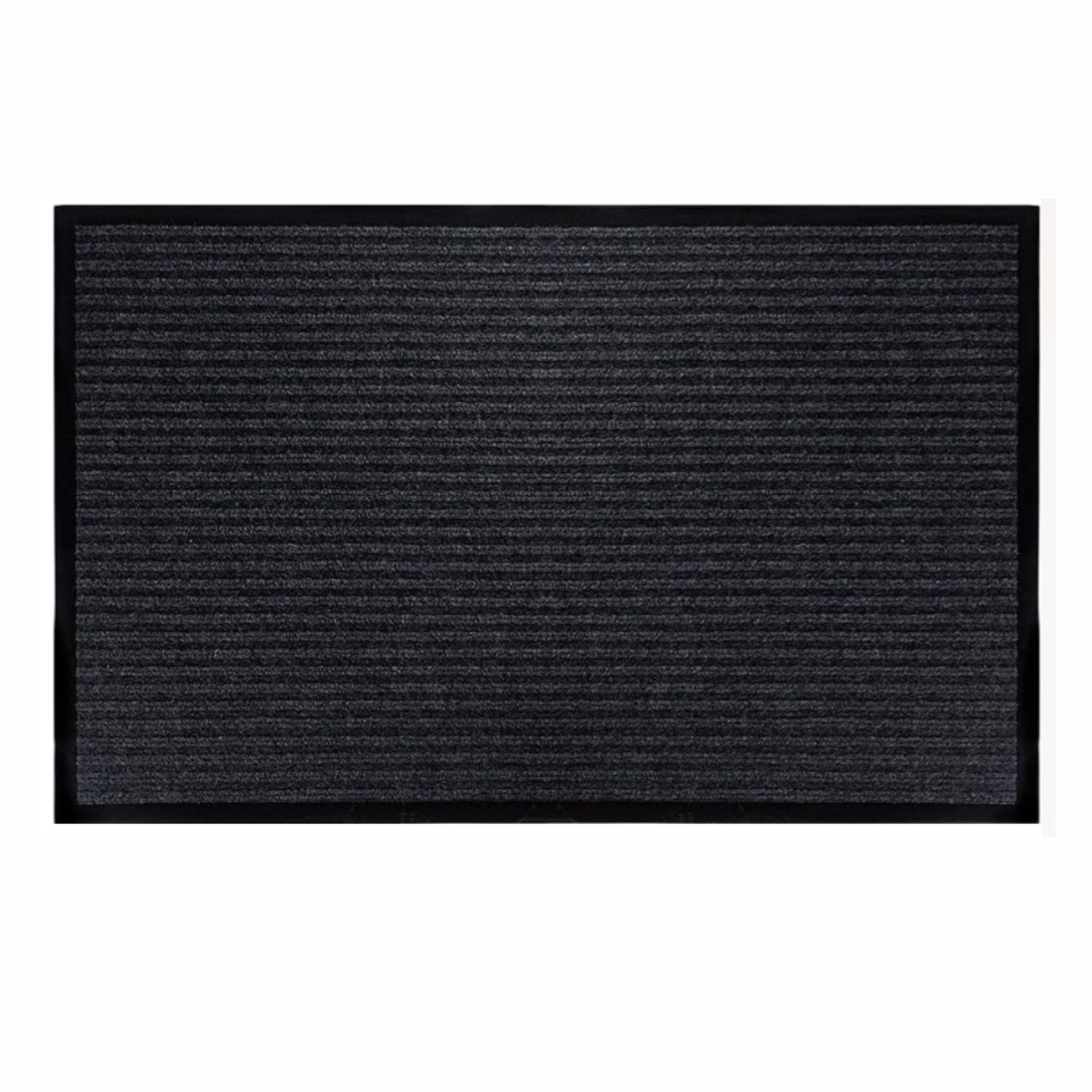 Covoras de intrare DOUBLE LINE, 40x60cm, negru/alb